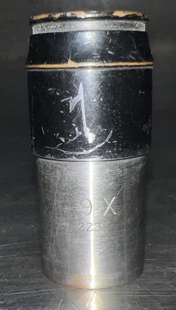 9 X 223Y Microscope Objective Lens. Used Surplus