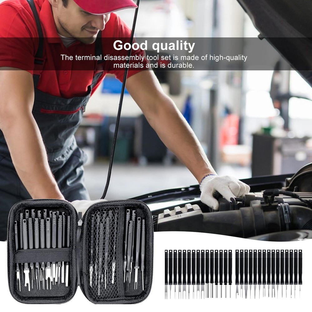 30Pcs Terminal Pin Removal Tool Kit Extractor Electrical Wire Connector Release