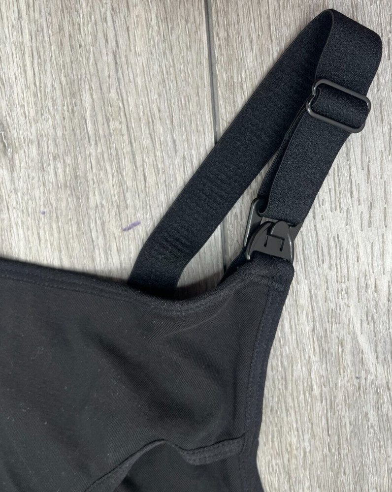 Lupantte Adjustable Strap Nursing Bra, Black Size XL