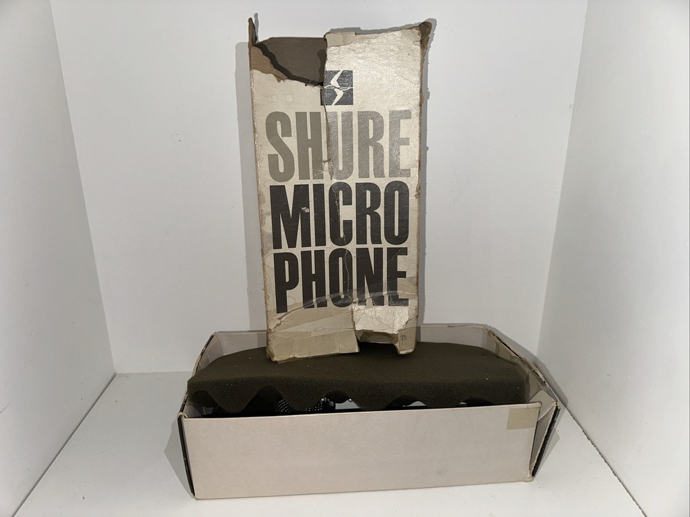 Vintage Shure Unisphere B - Model PRO 85 Dynamic Microphone - Untested