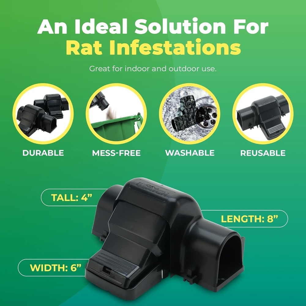 Dual Entry Snap Trap for Rats and Squirrels