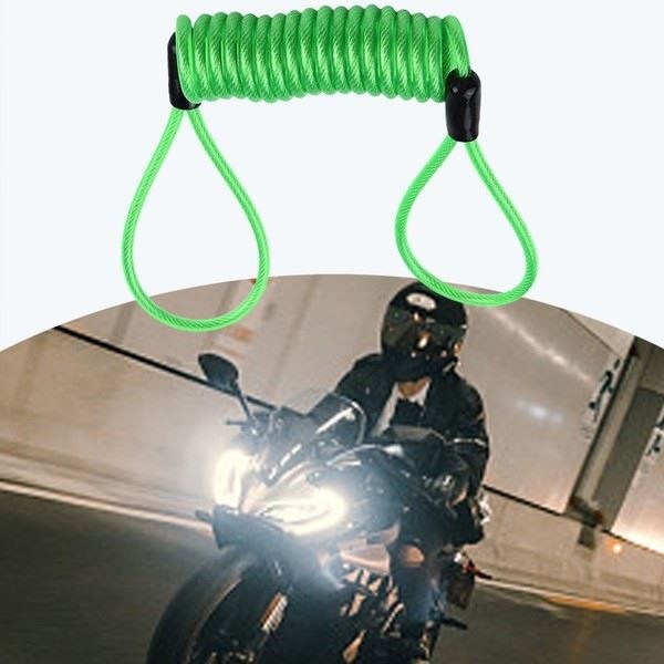 Enhanced Security Disc Lock Reminder Cable for Motorcycles and Scooters