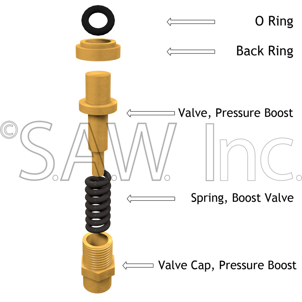 7106628 Simpson Boost Valve Replacement Kit Genuine OEM for multiple AAA Pumps