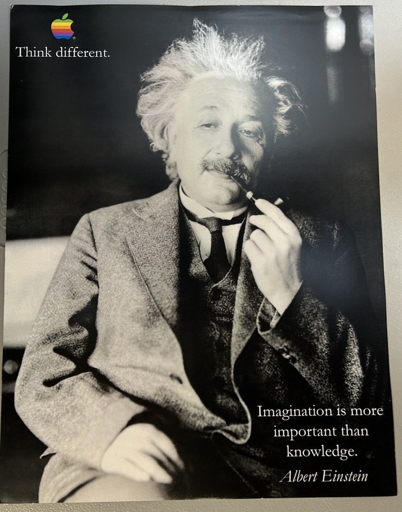 Apple Think Different  Poster Albert Einstein  – 16" x 12"