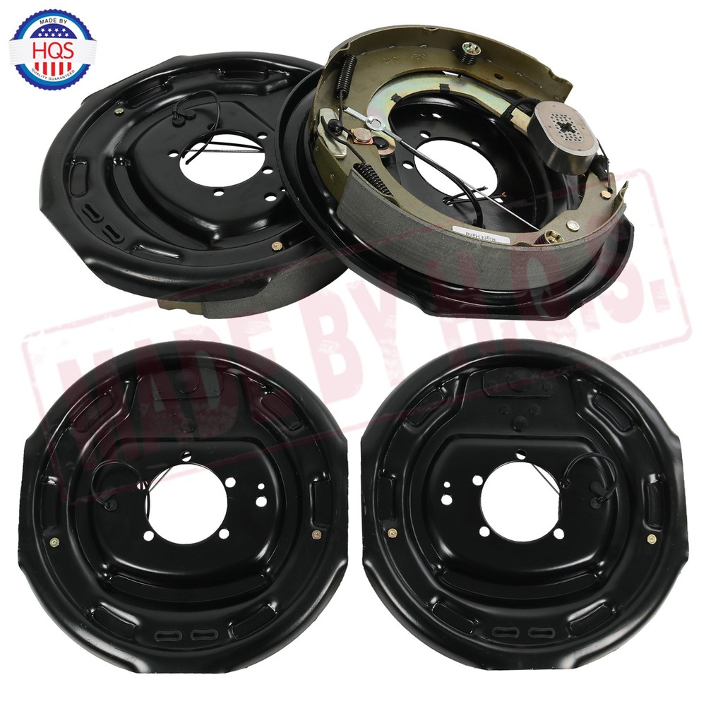 2 Pair(LH+RH) 7000 lbs Electric Trailer Brake 12" x 2" Self-Adjusting Assembly