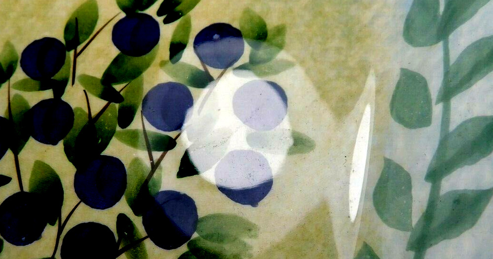 Sakura~Gracey Knight "Topiary" Oval Three Section Stoneware Platter