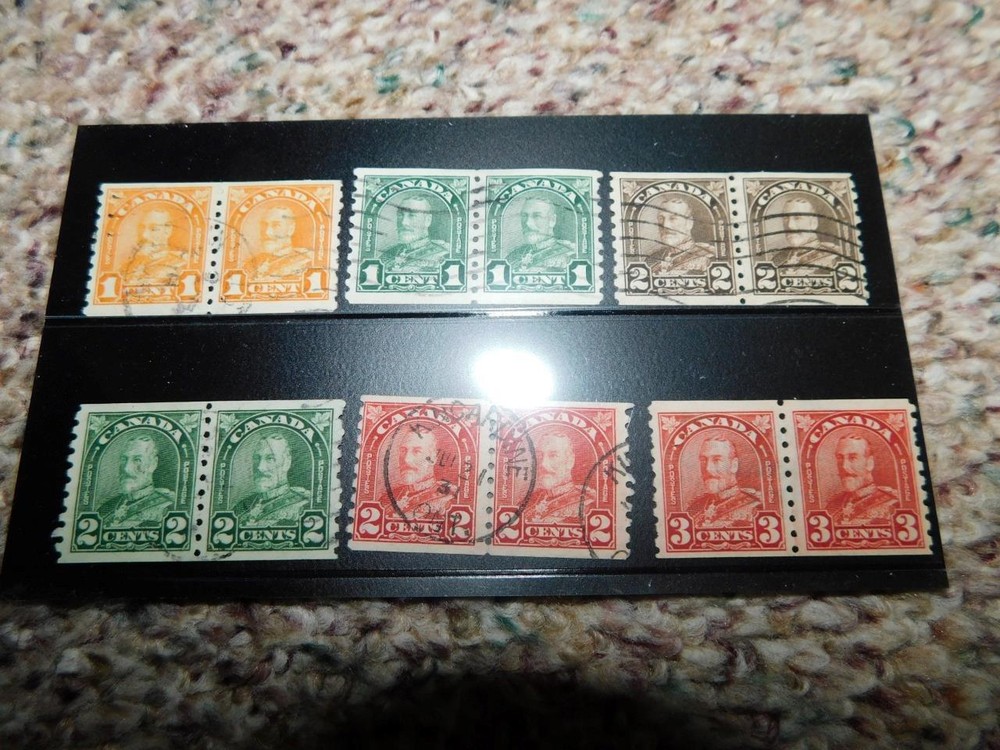 CANADA, SCOTT# 176-83 HORIZONTAL PAIRS, USED