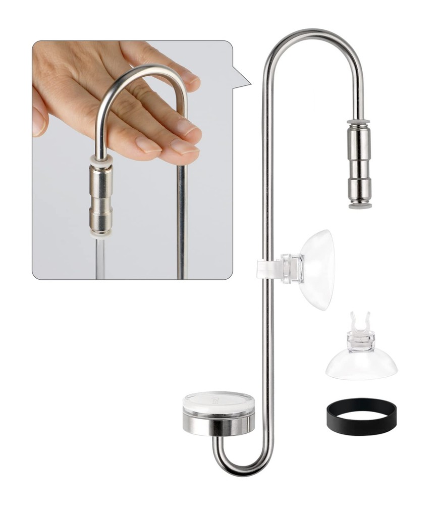 Aquarium Stainless Steel CO2 Diffuser Atomizer Widen Hook 40cm