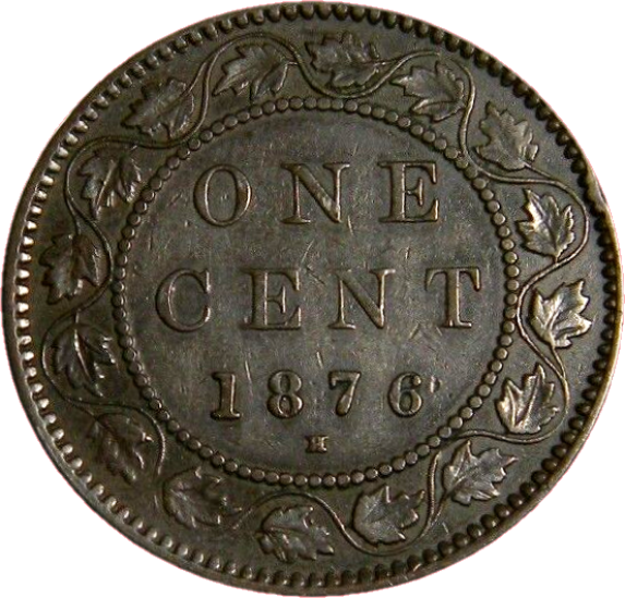 Canada 1876 H One Cent (02004)