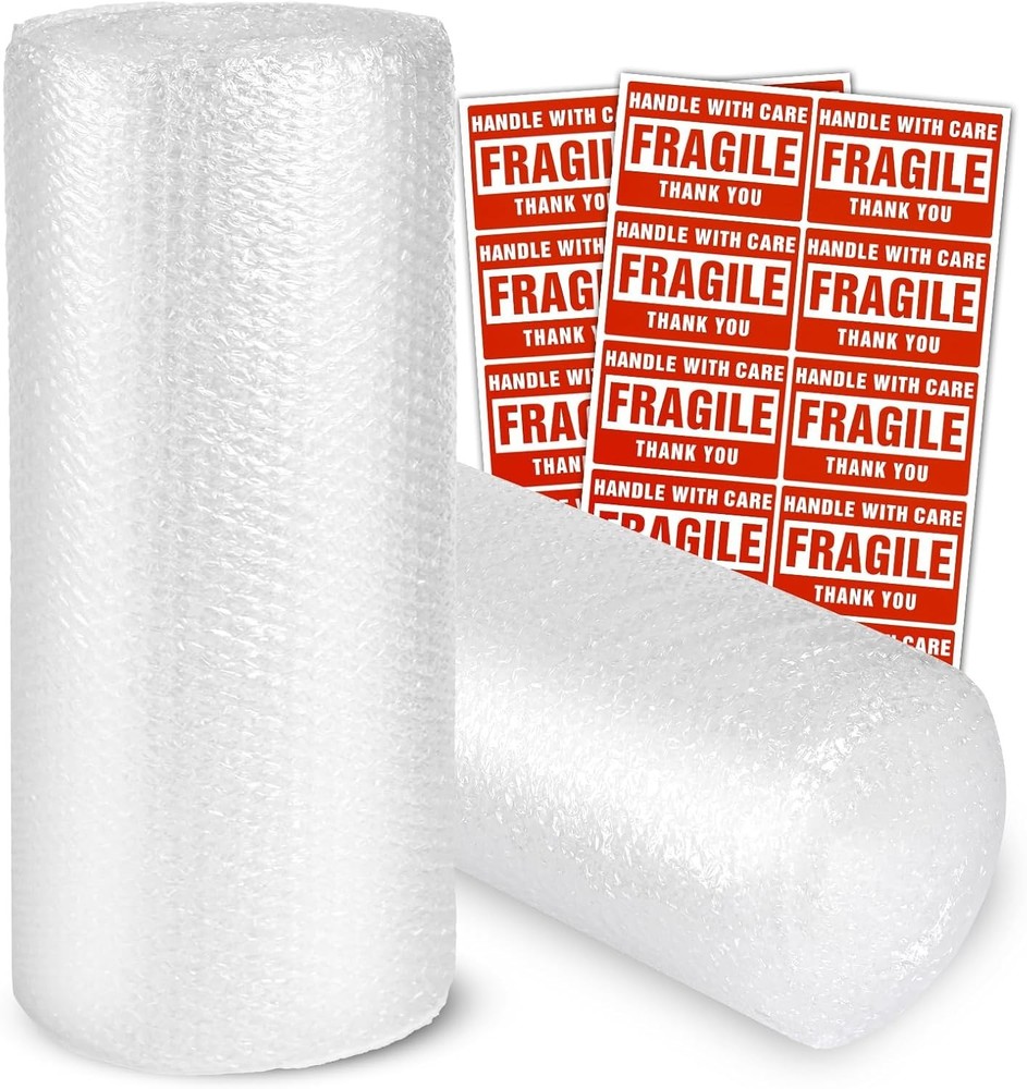 Versatile 3/16" x 15" Bubble Cushion Wrap Rolls - 72ft with Perforated Design