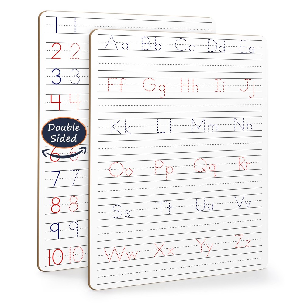 2 Pack Scribbledo Dry Erase Handwriting Practice for 9 x 12 inches, White