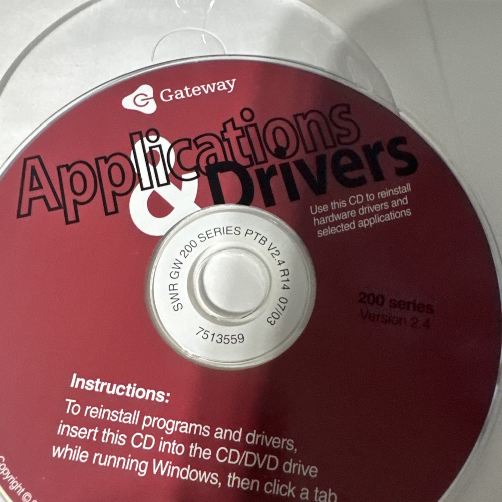 VTG Gateway Applications & Drivers 200 Series Version 2.4 CD ROM Software 2003