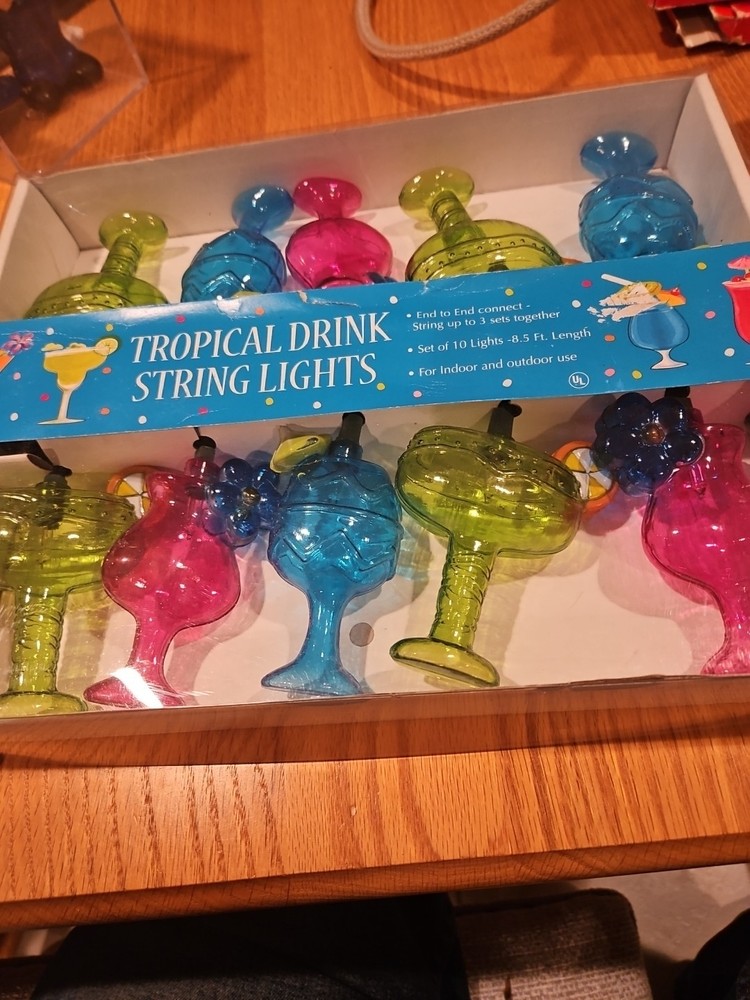 Tropical Drink String Lights