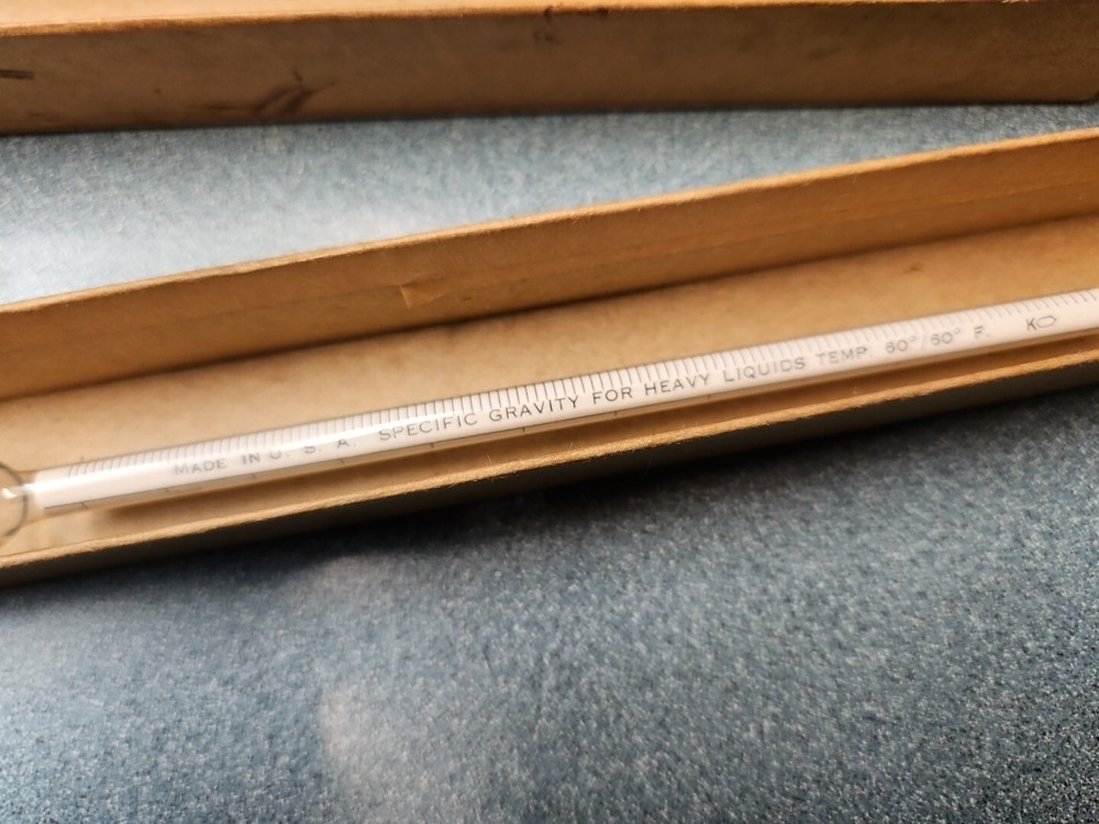 Vintage Kimble Glass Hydrometer No. 31260