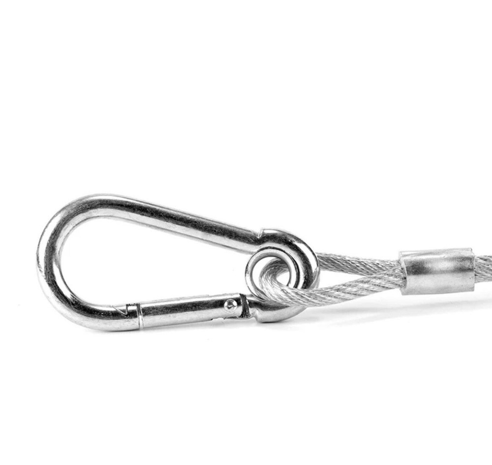 Stage Light Safety Cables 47”, Stainless Steel Security Cable.Multi Use/1Pcs