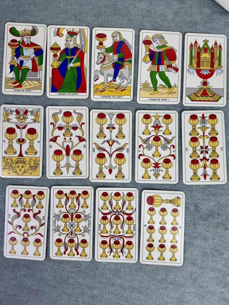 tarot marseille arcana complete deck flame tree tarot cards set