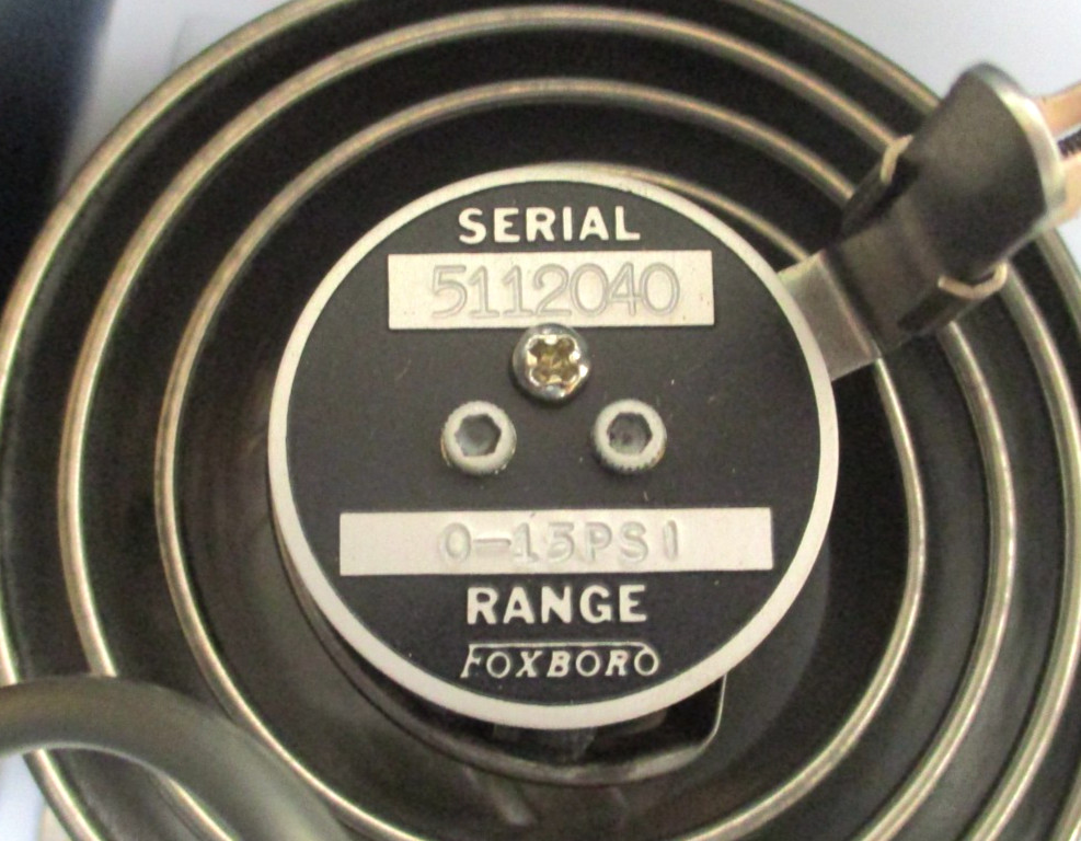 FOXBORO , M-45-P , TRANSMITTER , 0-15 PSI , ELEMENT : 3" DIAPHRAGM , SURPLUS