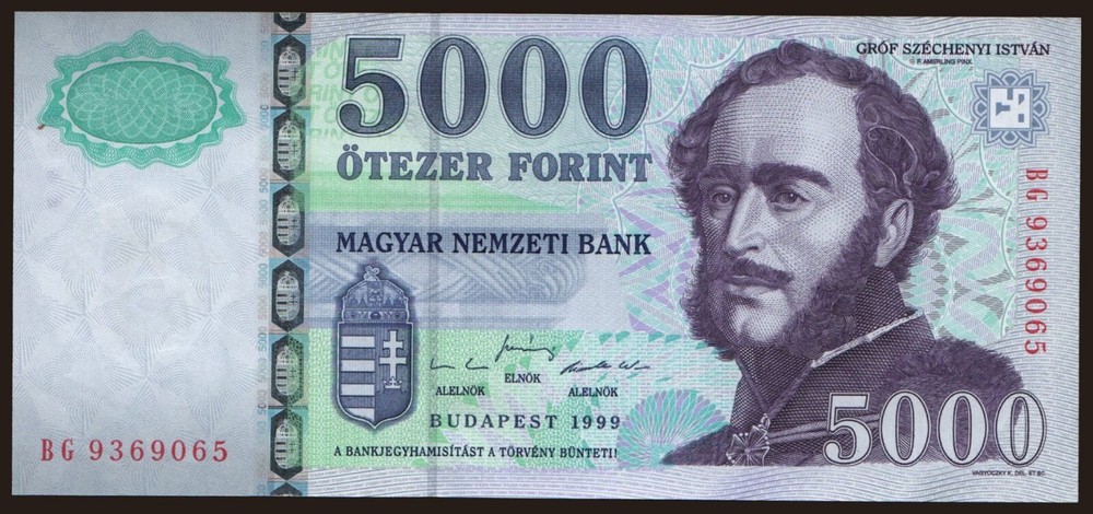 Hungary - 1999 - 5000 Forint - "UNC" #CO7420