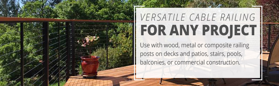 VistaView CableTec 1/8" Stainless Easy-Install Cable Railing Kits