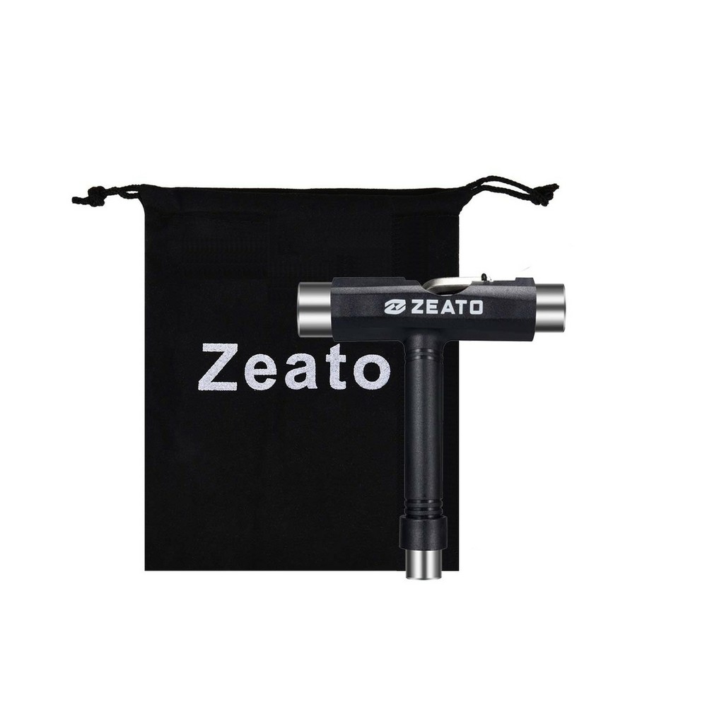 Zeato All-in-One Skate Tools Multi-Function Portable Skateboard T Tool Access
