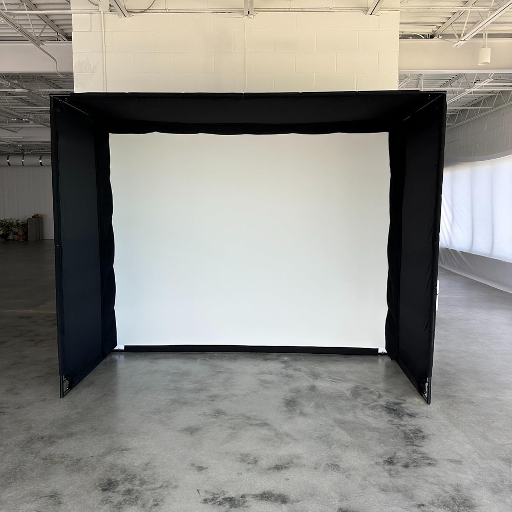 Golf Simulator Enclosure Kit – 10X8 Ft – Complete Frame + Enclosure + HD Impact