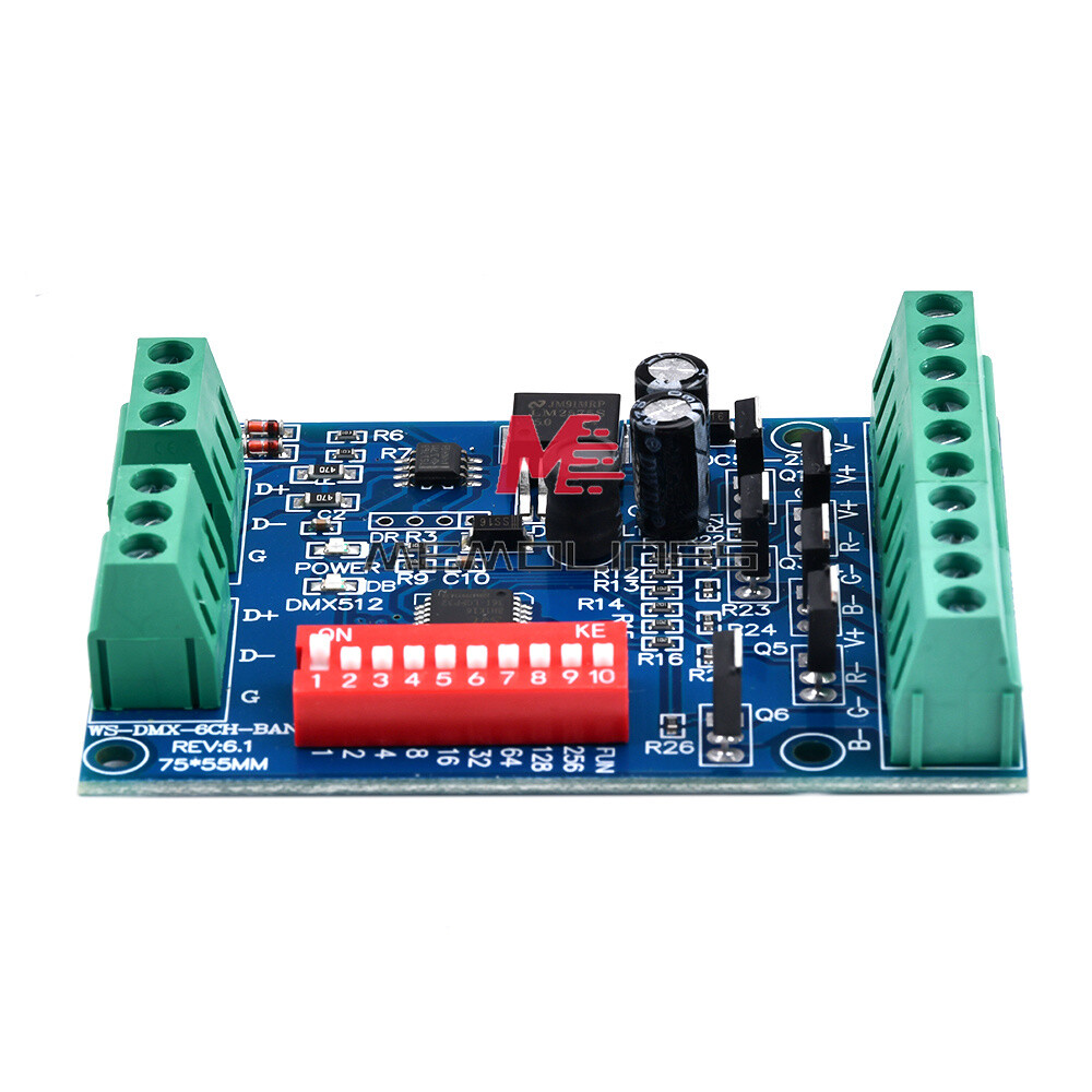 DMX512 Decoder 6CH Channel RGBW Controller led stage Dj lighting CMOS Output New
