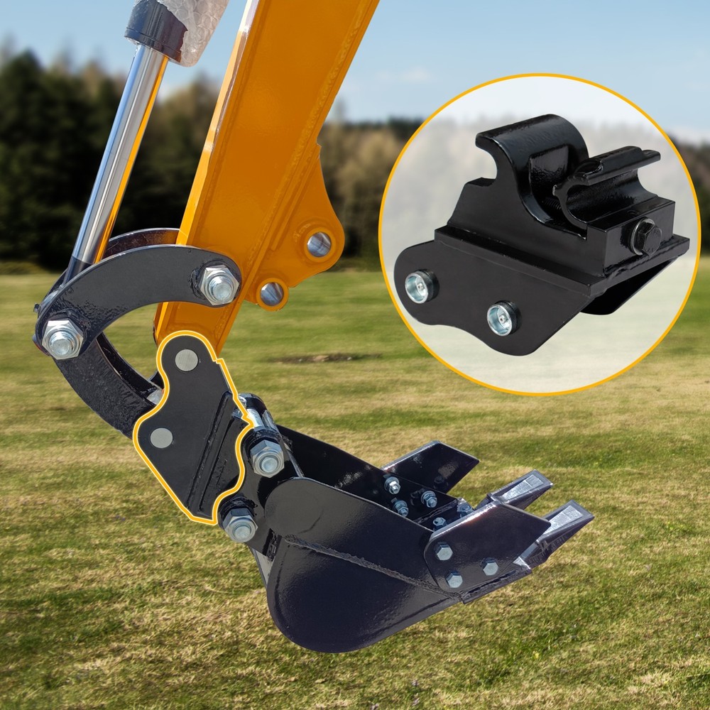 Quick Hitch Coupler 25mm Pin Fast Attach Tool Changer for Mini Excavator
