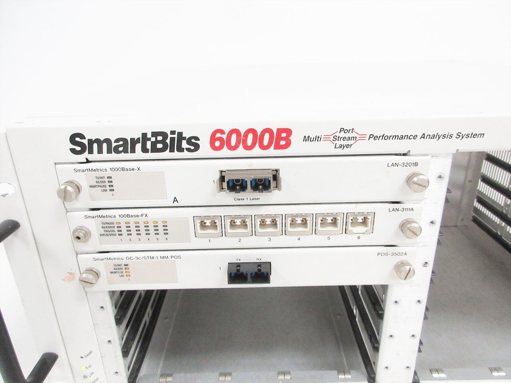 NETCOM SYSTEMS 6000B SMB-6000B ANALYSIS SYSTEM CHASSIS & MODULE SMARTBITS
