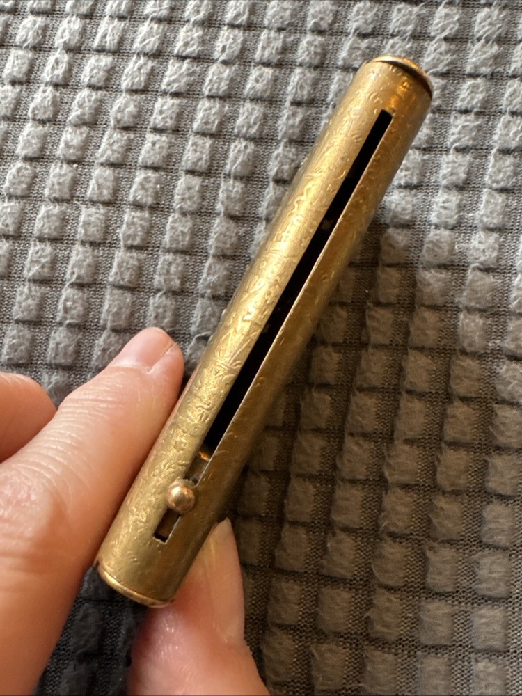 Antique Brass Match Safe - Hieroglyphs