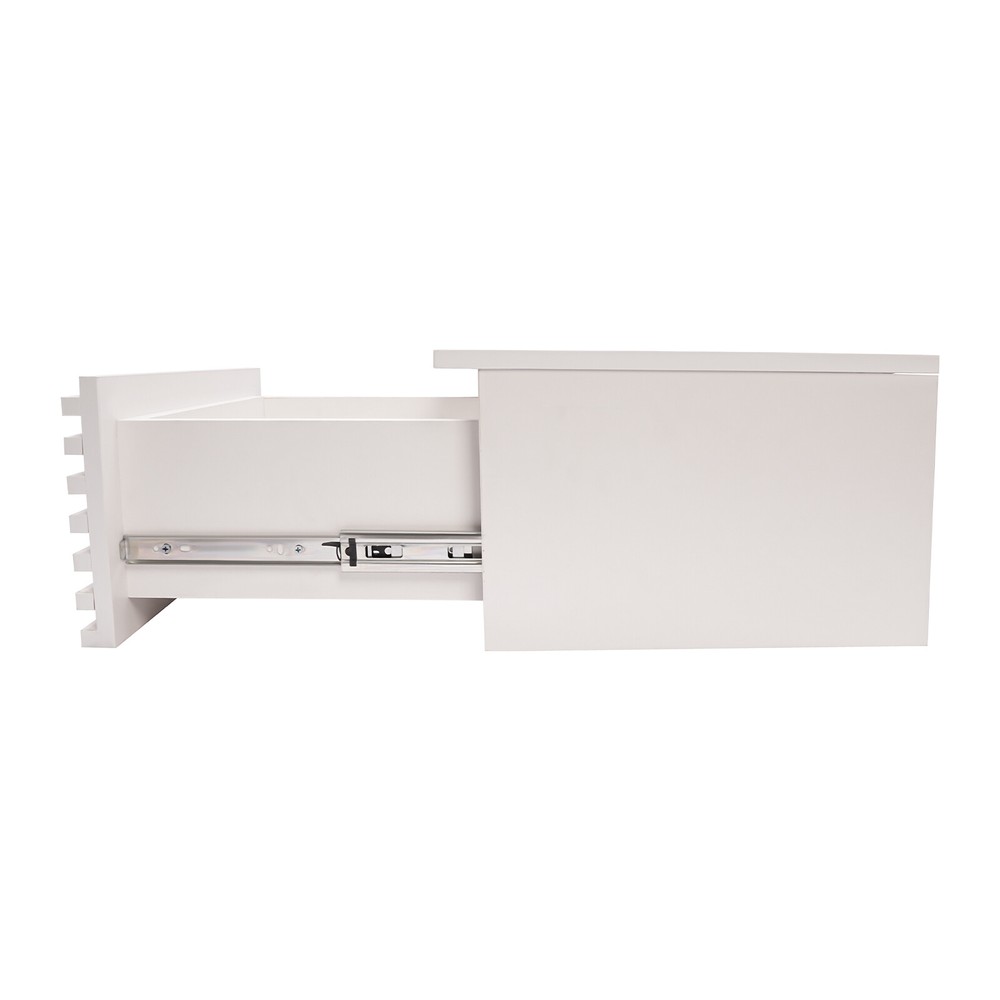 Wall Mounted Desk Wall Organizer Rectangular Table w/ Pull Out Drawer 54.43kg