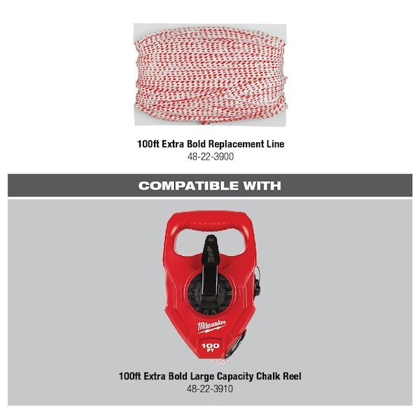 Milwaukee Tool 48-22-3900 100Ft Extra Bold Replacement Line