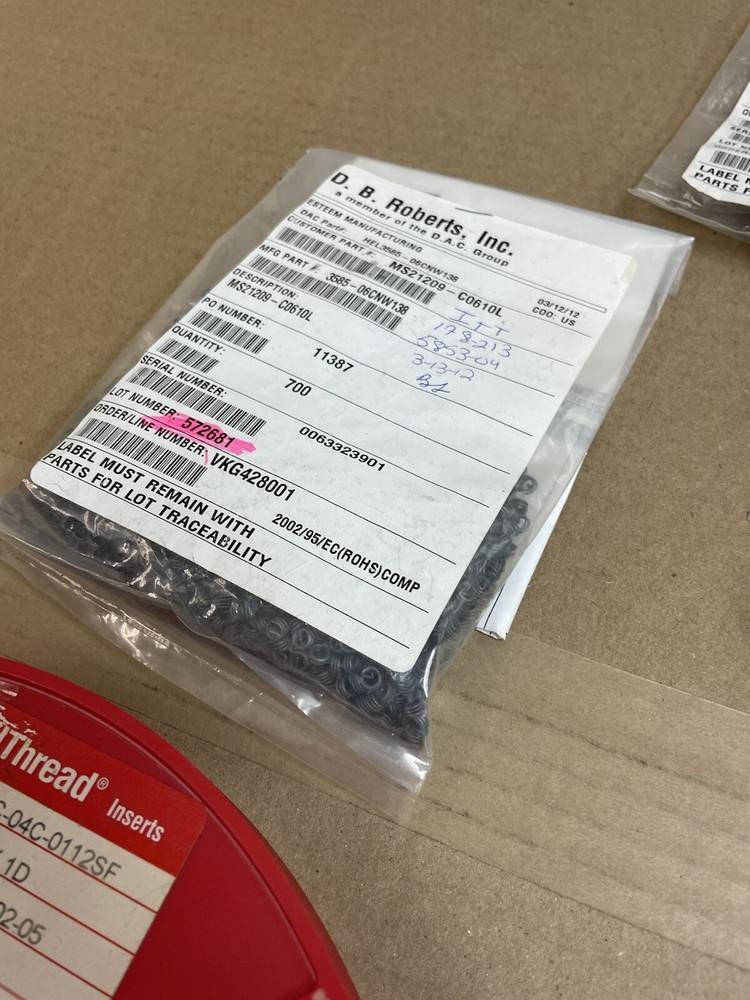 HELICOIL INSERTS 1 LOT VARIOUS SIZES