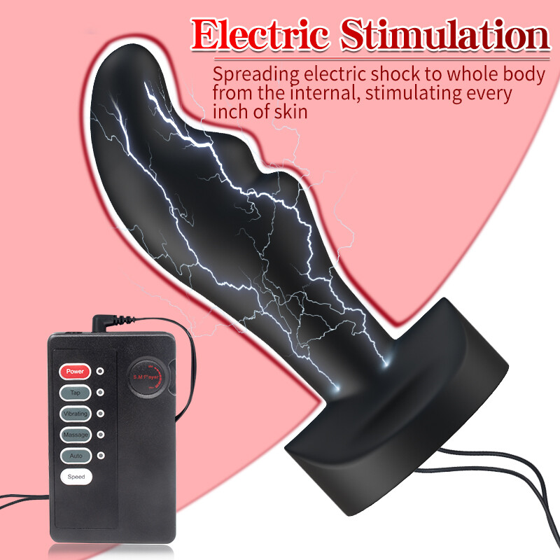 Electric E-Stim Therapy Electro-Therapy Pulse An us / Va gina Plug Dilator Set