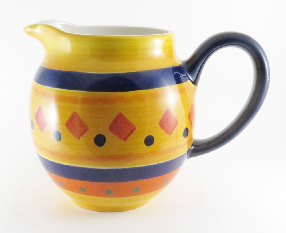 Pitcher by Libbey Glass - Salsa Pattern - Glazed - No nicks or chips