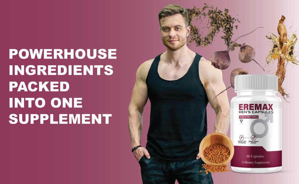 (3 Pack) Eremax Capsules, Eremax Premium Performance Supplement (180 Capsules)