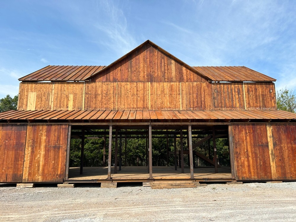 Wood & steel frame building with multiple uses