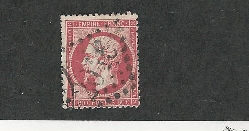 France, Postage Stamp, #28 Used, 1862