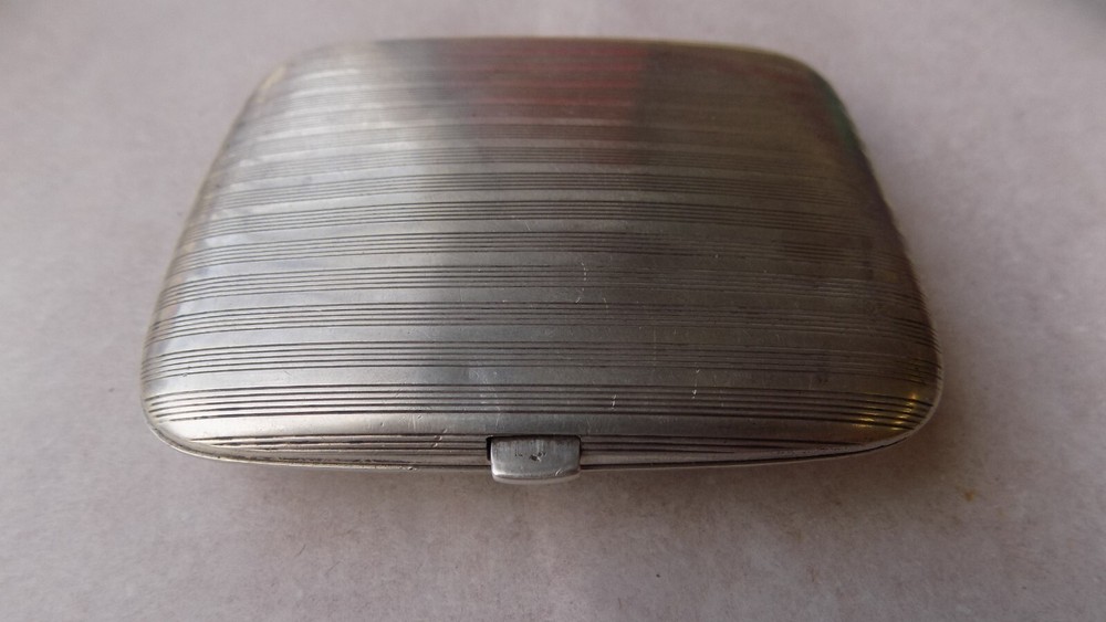 SILVER 800 AND ENAMEL CIGARETTE CASE