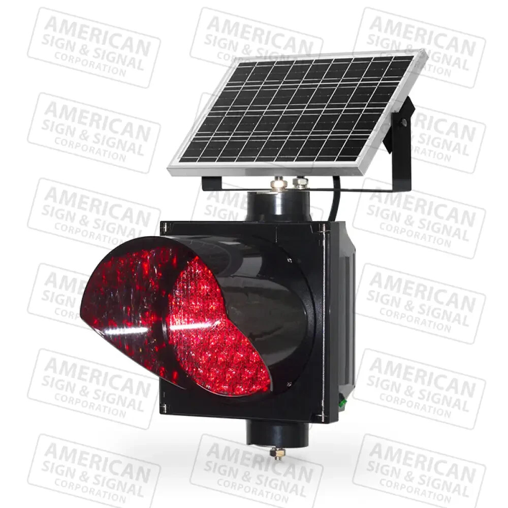 BriteBeacon™ Econo-Line 8" LED Solar Traffic Warning Beacon