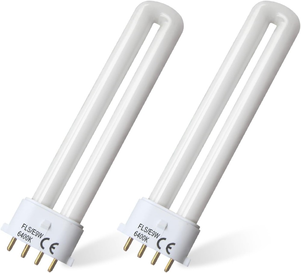 9W Fluorescent Camping Lantern Bulb 2G7 2 Pack New