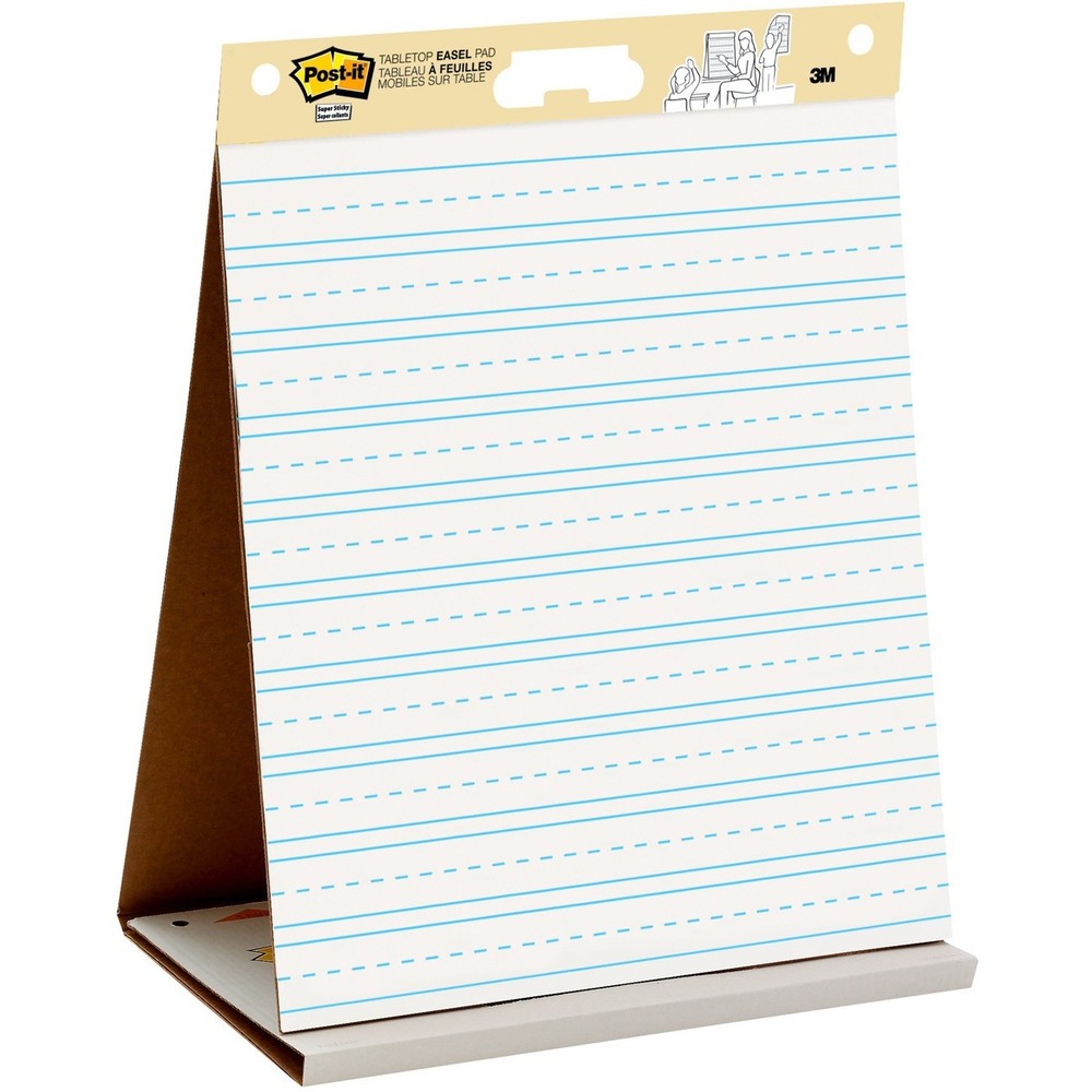 3M 563PRL Post-it Tabletop Easel Pad 20 Sheets 20"x23" White