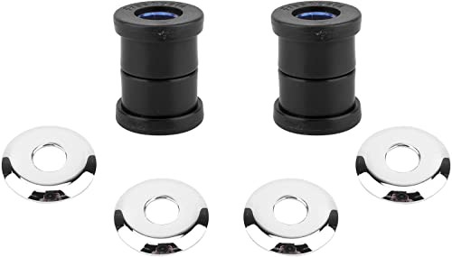 Polyurethane Handlebar Riser Bushings Damper Kit for Harley Big Twin Dyna Black