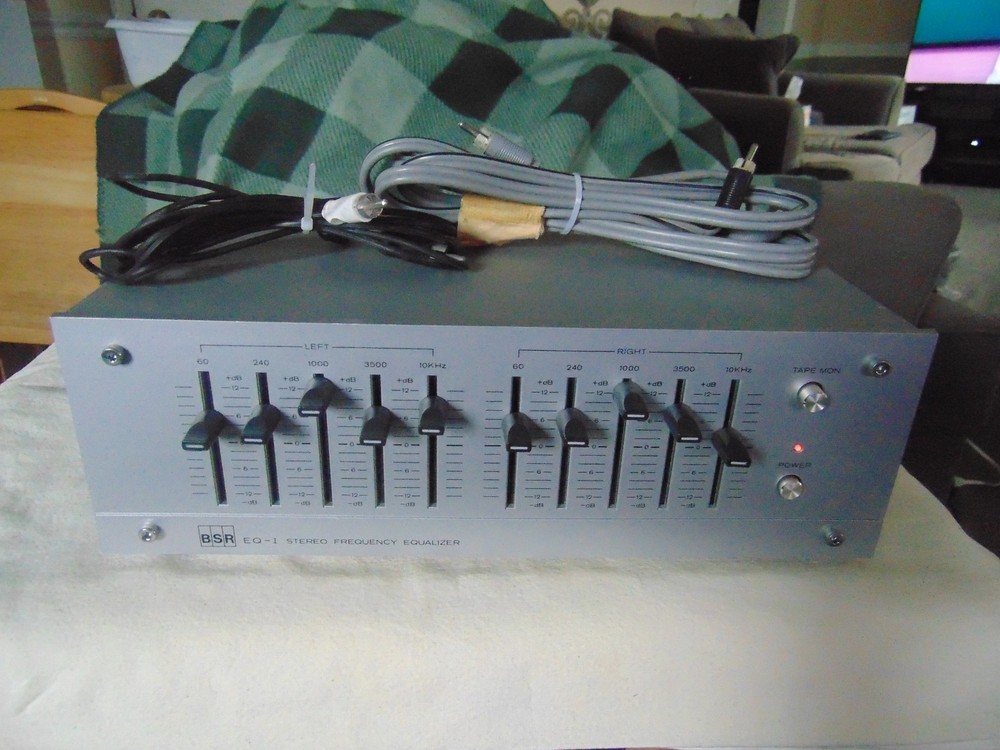 BSR - Model EQ-I - Stereo Frequency Equalizer - With manual and cables tested