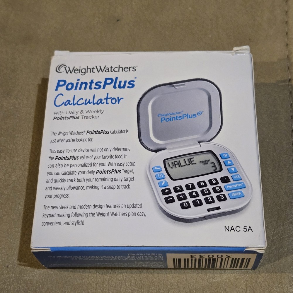 Weight Watchers Points Plus Calculator w/Daily, Weekly PointsPlus Tracker NAC 5A