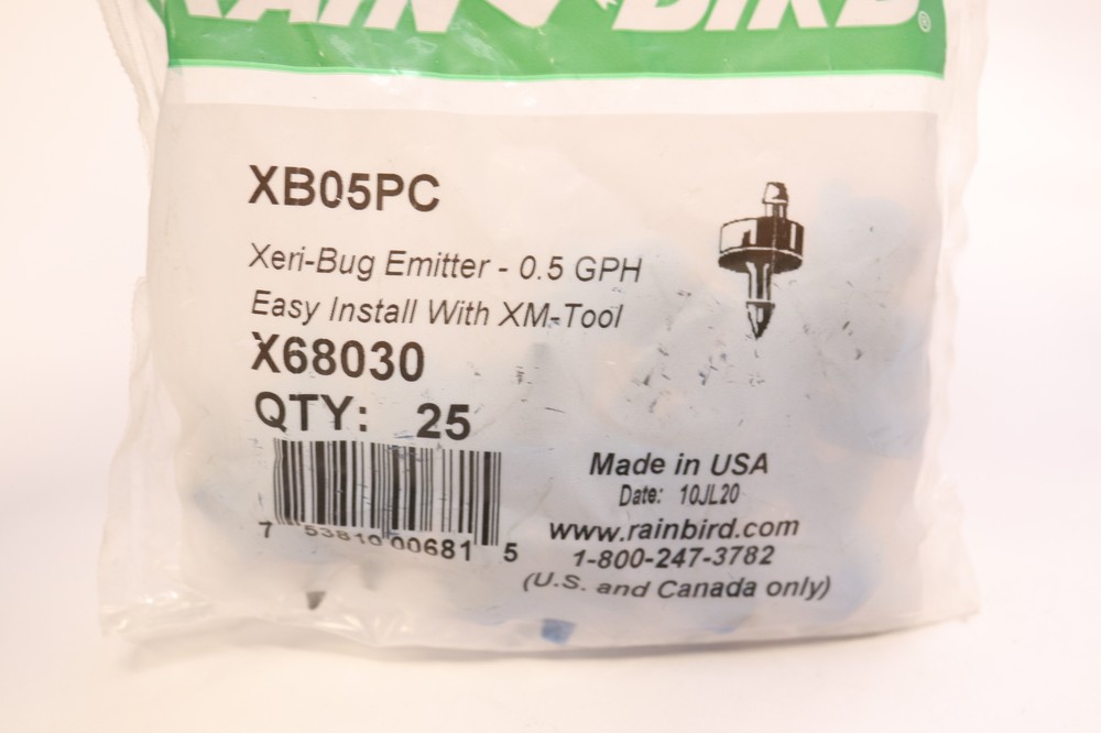 (25-Pk) Rain Bird Xeri-Bug Emitter Blue XB05PC