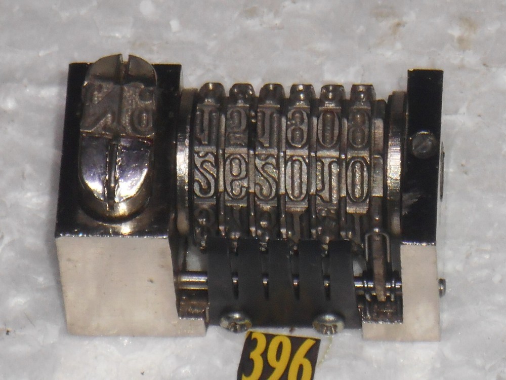 Reverse letterpress numbering machine | 396