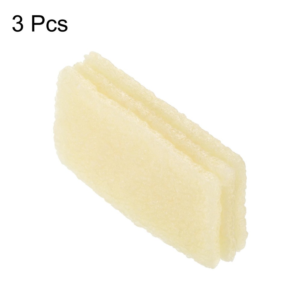 3pcs 70x40x6mm Rectangle Adhesive Remove Cleaning Tool, White