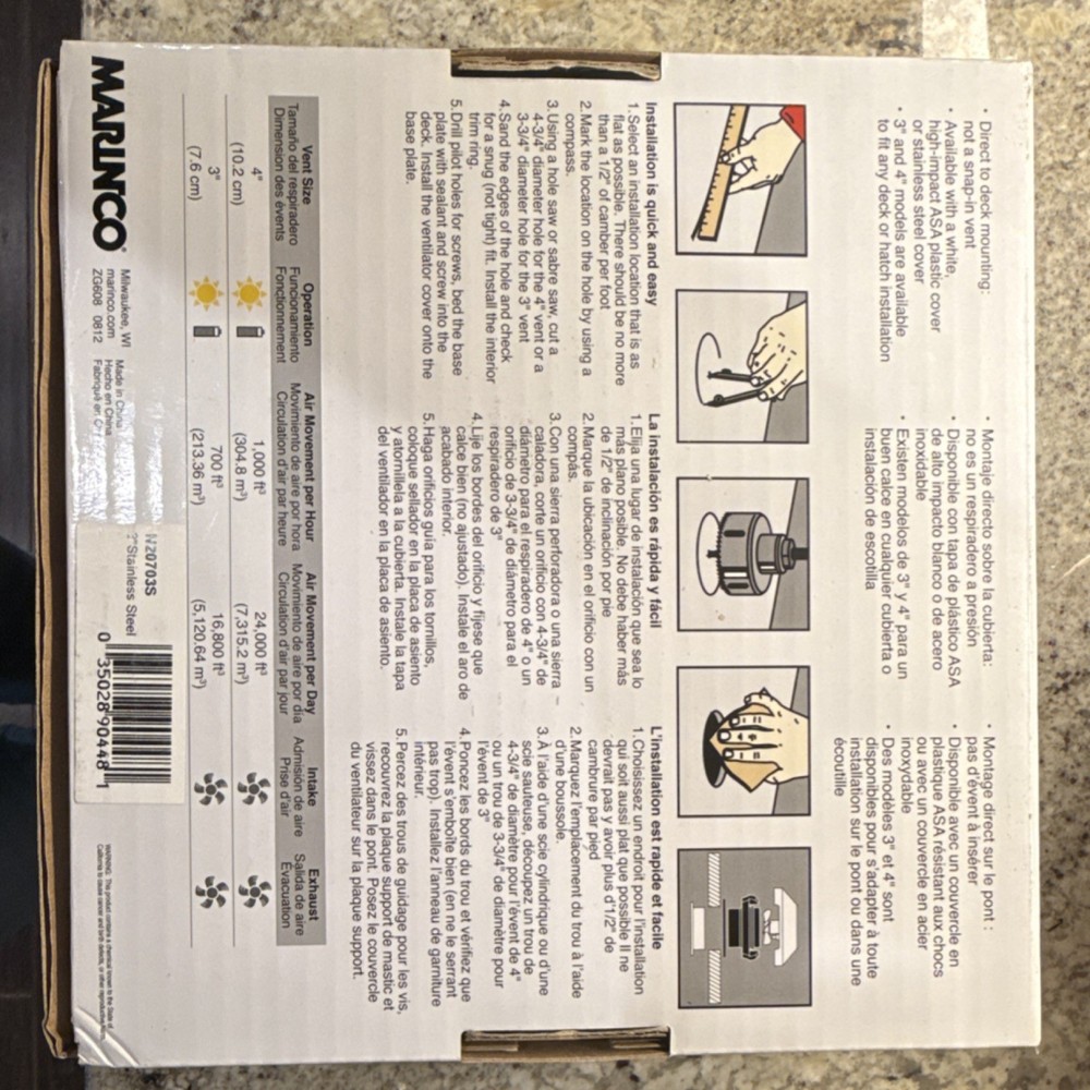 Marinco Solar Powered Vent