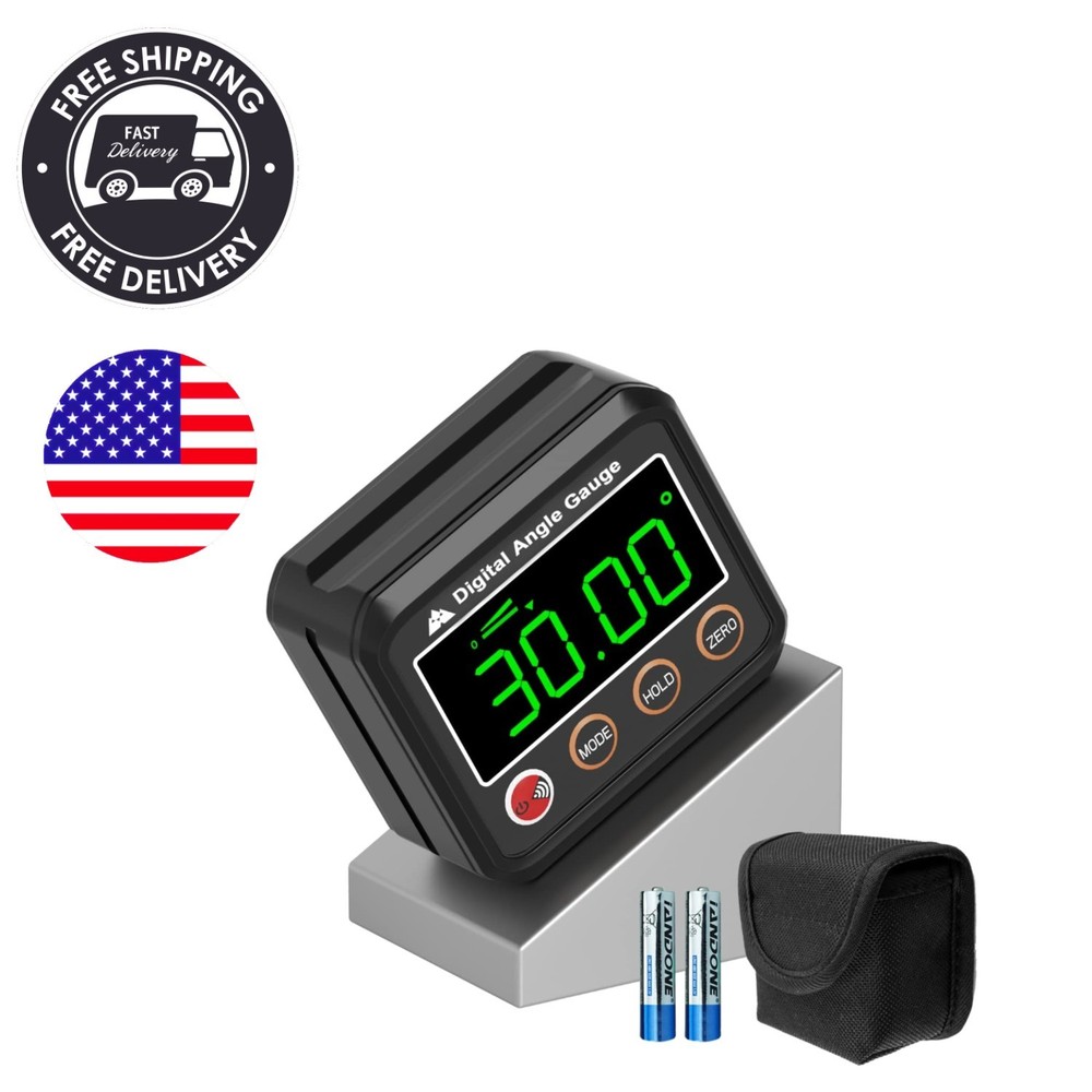 Compact Digital Protractor with LED Screen - Enhance Your Measuring Precision