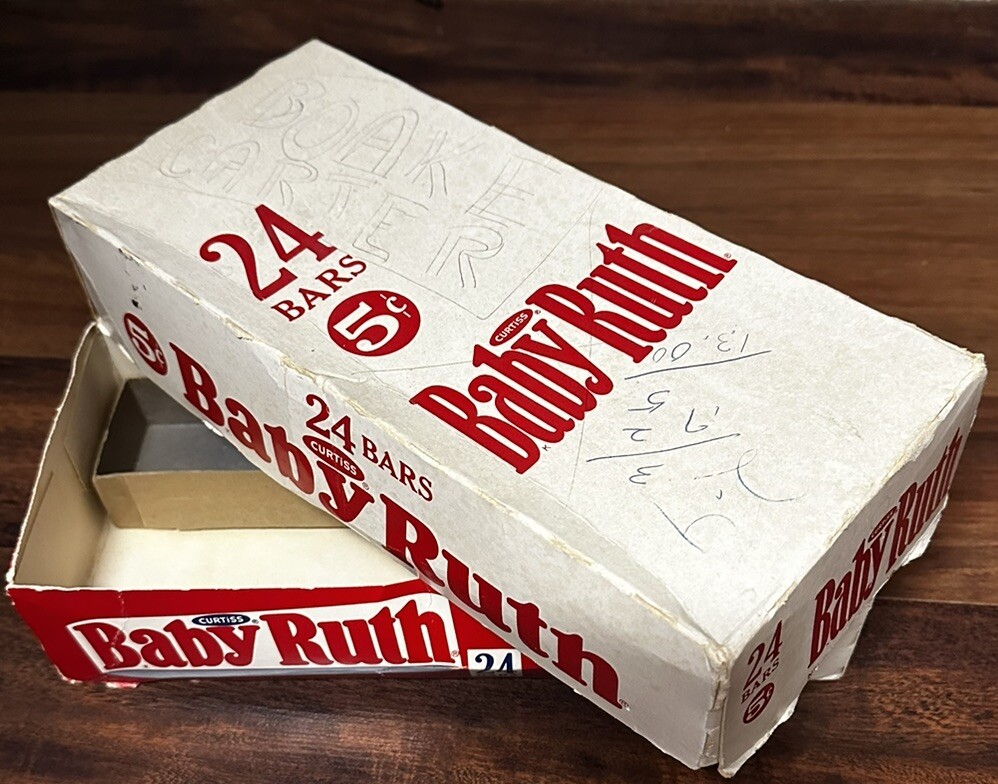 Vintage baby Ruth empty box candy bars